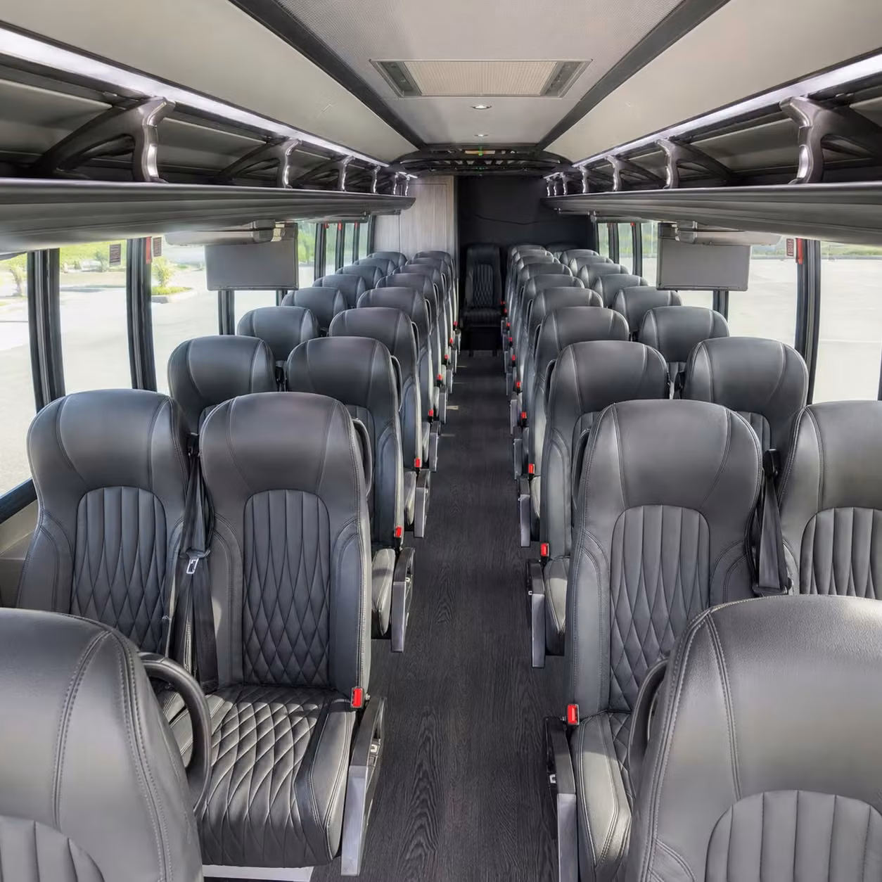 28 passenger minibus interior