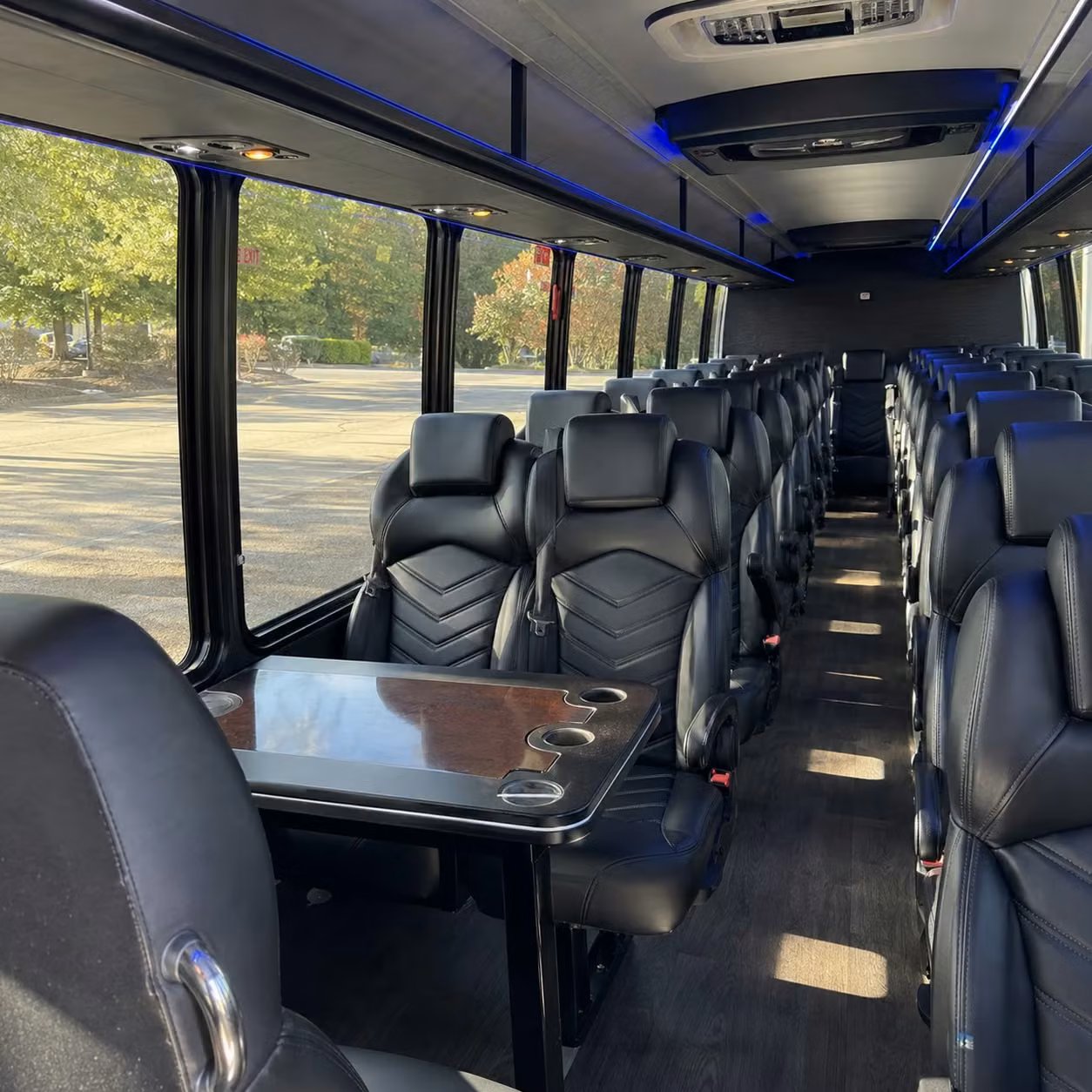 30 passenger minibus inside