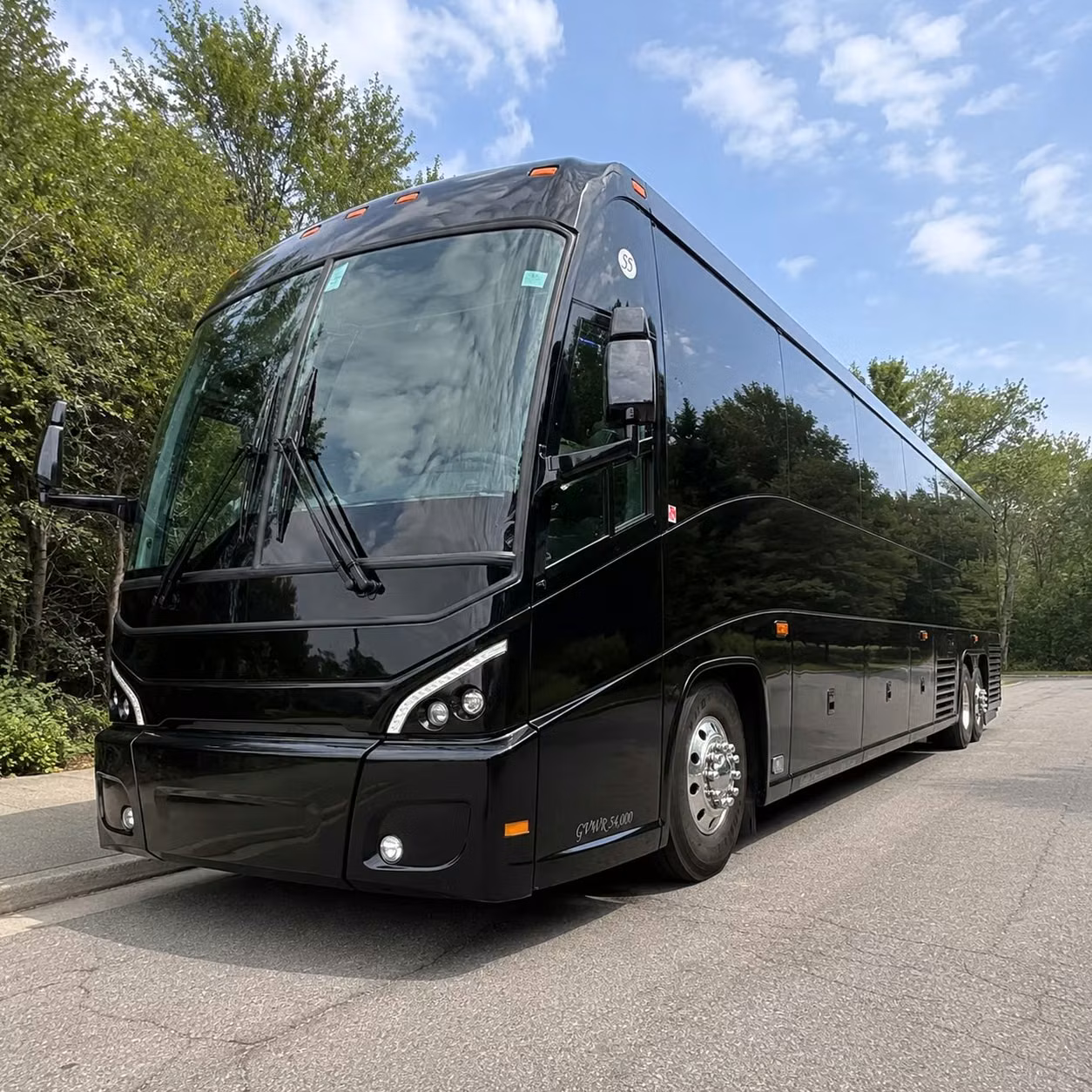 irving 56 passenger charter bus rental